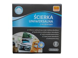 CIERKA UNIWERSALNA Z MIKROFIBRY 2szt MICROFIBER UNIVERSAL CLOTH 2pcs - 2871561735