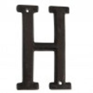 Dekoracja cienna Litera H Metalowa Clayre & Eef - 2874573807