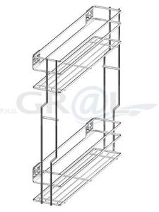 VARIANT MULTI Kosz boczny cargo mini 150 L-450 metal chrom WE03.7319.01.001 - 2869065057