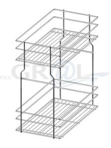 VARIANT MULTI Kosz dolny cargo mini 200 L-450 metal chrom WE29.0004.01.001 - 2854182318