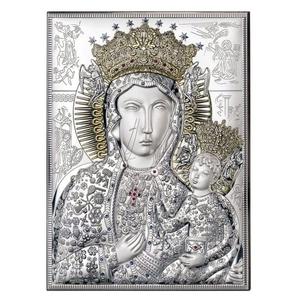 Obrazek Matki Boskiej Czstochowskiej srebrny | Rozmiar: 18x24 cm | SKU: V18045/5 - 2876255629
