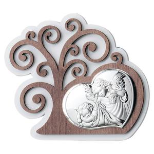 Obraz anioa stra srebrny nowoczesny nad eczko Drzewo ycia | Rozmiar: 15x13 cm | SKU: VLL338 - 2875725421