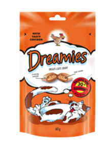 DREAMIES Z KURCZAKIEM PRZYSMAK DLA KOTA 60 g - 2855493735