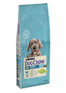 DOG CHOW PUPPY LARGE BREED Z INDYKIEM 14 kg - 2855810982