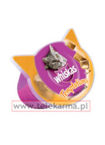 WHISKAS TEMPTATIONS PRZYSMAK Z KURCZAKIEM I SEREM 60 g - 2845625015