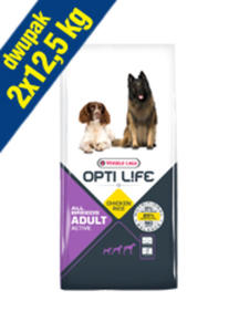 VERSELE-LAGA OPTI LIFE ADULT ACTIVE 2x12,5 kg - 2856154918