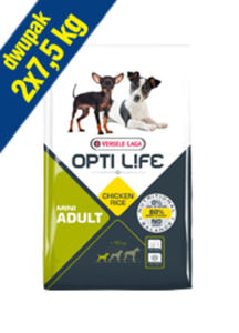 VERSELE-LAGA OPTI LIFE ADULT MINI 2x7,5 kg - 2858259185