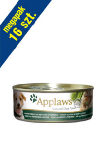 APPLAWS DOG MOKRA KARMA DLA PSA - PIER Z KURCZAKA, WTRBKA I WARZYWA 16x156g - 2856348137