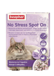 BEAPHAR NO STRESS SPOT ON KROPLE USPOKAJAJCE DLA KOTA 3x0,4ml - 2853746012