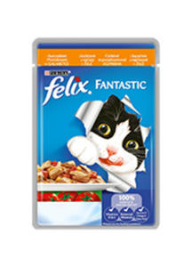 FELIX FANTASTIC KARMA DLA KOTA z kurczakiem i pomidorami w galaretce 100 g - 2850924986