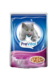 PREVITAL Z KRLIKIEM I INDYKIEM W GALARETCE 100 g - 2855268510