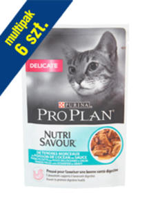 PRO PLAN CAT NUTRISAVOUR DELICATE Z RYB 6x85 g - 2844306539