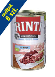 RINTI KENNERFLEISCH JUNIOR KARMA DLA SZCZENIAKA - woowina 12x400 g - 2853745822