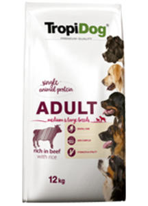 TROPIDOG PREMIUM ADULT MEDIUM / LARGE WOOWINA I RY 2x12 kg - 2856154891