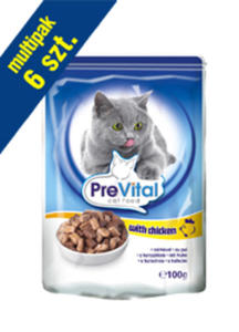 PREVITAL Z KURCZAKIEM W SOSIE 6x100 g - 2855268537