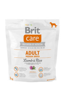 z BRIT CARE ADULT MEDIUM BREED LAMB & RICE dostpne do wyczerpania zapasów 1 kg