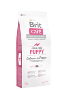 BRIT CARE GRAIN FREE PUPPY SALMON & POTATO dostpne do wyczerpania zapasw 12 kg - 2849240409