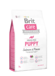 BRIT CARE GRAIN FREE PUPPY SALMON & POTATO dostpne do wyczerpania zapasów 3 kg