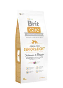 BRIT CARE GRAIN FREE SENIOR & LIGHT SALMON & POTATO dostpne do wyczerpania zapasów 12 kg