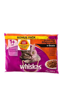 WHISKAS MISNE DANIA W SOSIE 4x100 g - 2835255492