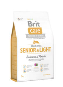 BRIT CARE GRAIN FREE SENIOR & LIGHT SALMON & POTATO dostpne do wyczerpania zapasów 3 kg