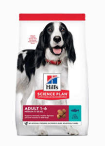 HILLS SCIENCE PLAN CANINE ADULT MEDIUM SUCHA KARMA DLA PSA z tuczykiem i ryem 12 kg - 2860438919