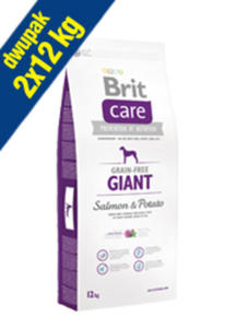 BRIT CARE GRAIN FREE GIANT SALMON & POTATO 2x12 kg - 2858259134