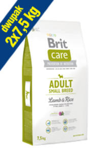 BRIT CARE ADULT SMALL BREED LAMB & RICE 2x7,5 kg - 2857460367