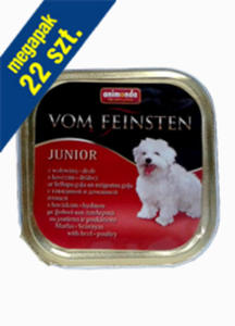 ANIMONDA VOM FEINSTEN JUNIOR KARMA DLA SZCZENIT - WOOWINA I DRB 22x150 g - 2854928724