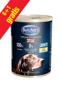 BUTCHERS BLUE JOINTS Z KURCZAKIEM - KARMA DLA PSA 6x400g +1gratis - 2844104844