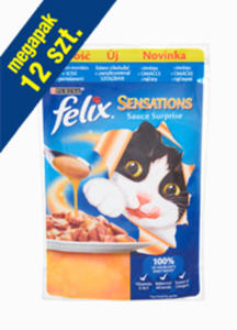 FELIX SENSATIONS Z OSOSIEM MORSKIM I POMIDORAMI W SOSIE 12x100 g - 2853088644