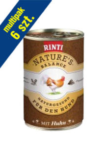 RINTI NATURES BALANCE KARMA DLA PSA - kurczak, brzowy ry i warzywa 6x400 g - 2825197506