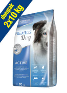 PREMIUS DOG ACTIVE KARMA DLA AKTYWNYCH PSW 2x10 kg - 2853234648