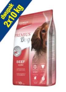 PREMIUS DOG BEEF KARMA DLA DOROSYCH PSW 2x10 kg - 2853234459