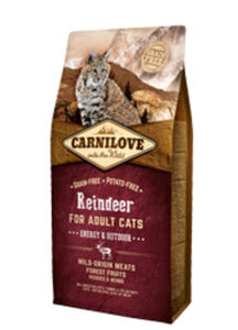 BRIT CARNILOVE CAT ENERGY OUTDOOR RENIFER KARMA DLA KOTA 400 g - 2852427632