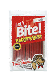 BRIT LETS BITE BACON BEST PRZYSMAK DLA PSA 105 g - 2842299662