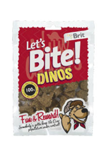 BRIT LETS BITE DINOS PRZYSMAK DLA PSA 150 g - 2842674602