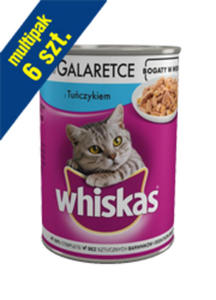 WHISKAS ADULT Z TUCZYKIEM W GALARETCE 6x400 g - 2858259345