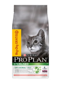 PRO PLAN CAT STERILISED Z OSOSIEM 8 +2kg gratis - 2857460457