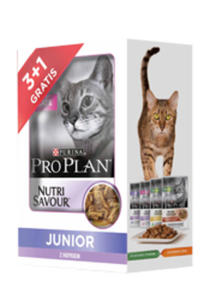 PRO PLAN CAT NUTRISAVOUR JUNIOR 3+1 gratis - 2848878862