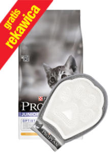 PRO PLAN CAT JUNIOR KURCZAK I RY 10kg +rkawica - 2846235384