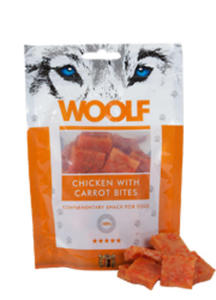 WOOLF CHICKEN WITH CARROT BITES PRZYSMAK DLA PSA 100 g - 2852702620