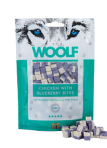 WOOLF CHICKEN WITH BLUEBERRY BITES PRZYSMAK DLA PSA 100 g - 2843155997