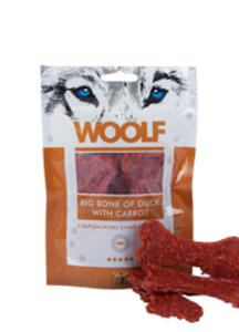 WOOLF BIG BONE OF DUCK WITH CARROT PRZYSMAK DLA PSA dostpne do wyczerpania zapasw 100 g - 2843840572