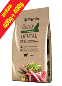 FITMIN CAT PURITY DENTAL KARMA DLA KOTW 400+400 g - 2858259281