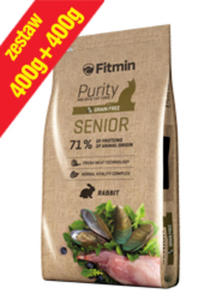 FITMIN CAT PURITY SENIOR KARMA DLA STARSZYCH KOTW 400+400 g - 2856348370