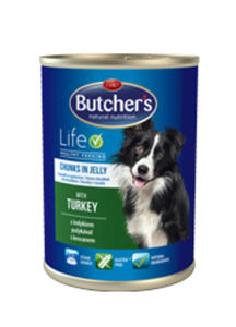 BUTCHERS LIFE Z INDYKIEM - KARMA DLA PSA 400 g - 2853745891