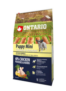 ONTARIO PUPPY MINI CHICKEN KARMA DLA SZCZENIT RAS MAYCH 750 g