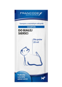 FRANCODEX SZAMPON DLA PSW - DO BIAEJ SIERCI 20ml - 2855963757