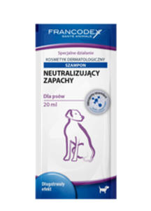 FRANCODEX SZAMPON DLA PSW - NEUTRALIZUJCY BRZYDKIE ZAPACHY 20ml - 2855963768